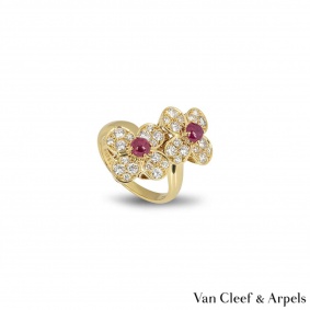 Van Cleef & Arpels Yellow Gold Trefle Ring